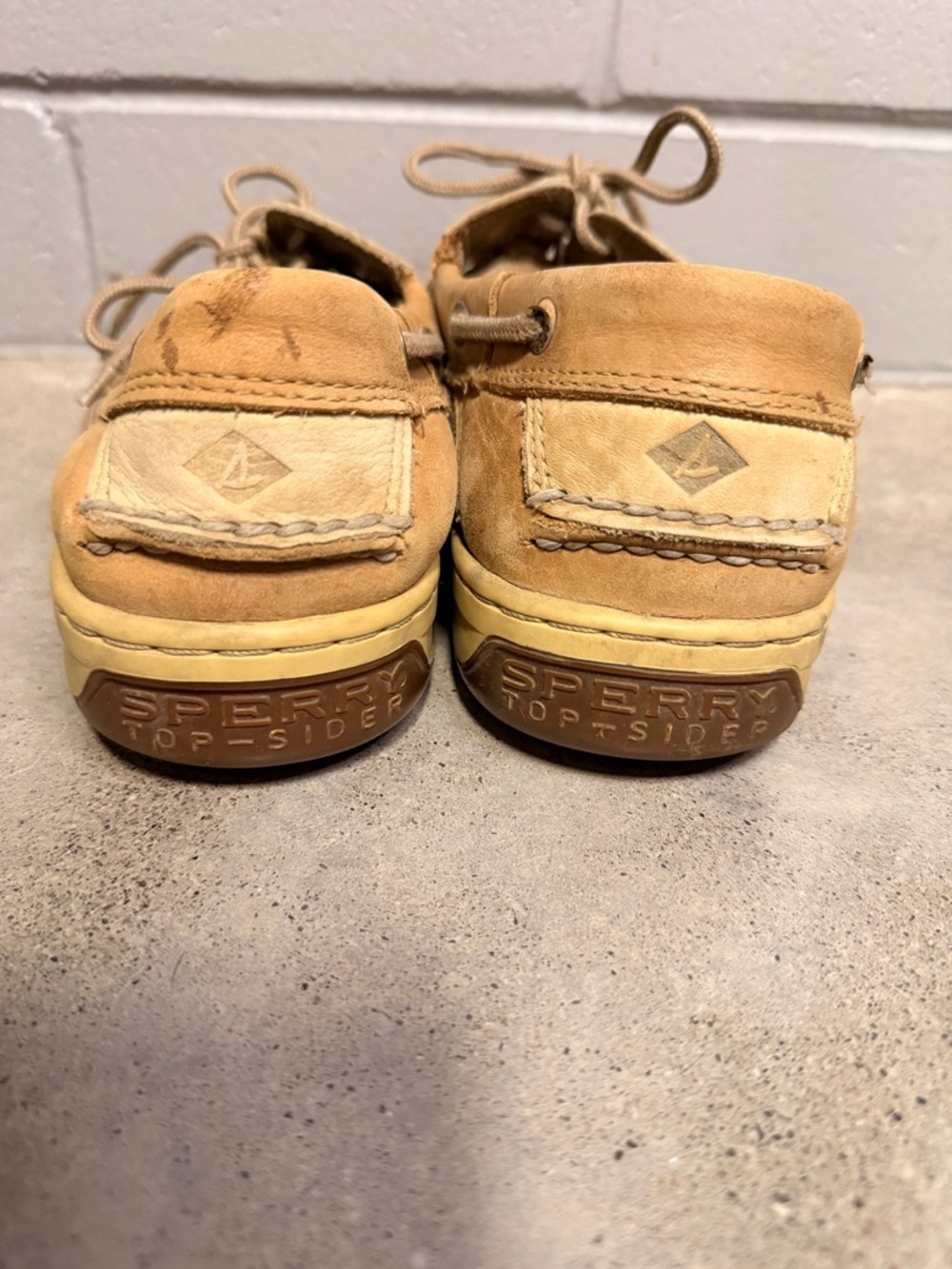 Sperry Men's Top Sider Tan Nubuck Boat Shoes - Picture 5 of 7